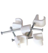 Cable clips, Natural 7/25 (pack with 100 pcs)